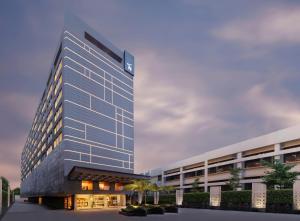 a rendering of a building at Novotel Guwahati GS Road in Guwahati