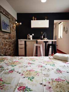 Postel nebo postele na pokoji v ubytování Littel studio Franceska