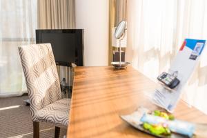 TV a/nebo společenská místnost v ubytování Hotel Burgas