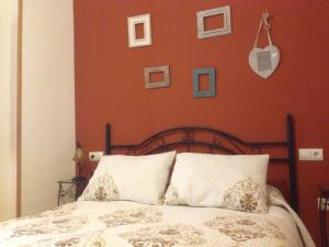 Cama o camas de una habitación en El Salat, alojamientos rurales