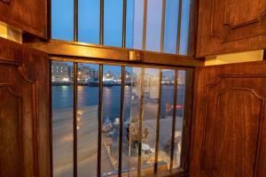 a view from the window of a boat on the water at MAZMI CASA in Dubai