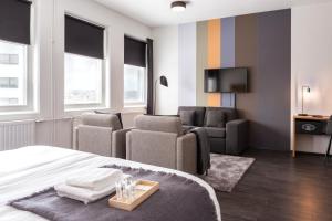 Posezení v ubytování 201 Hotel