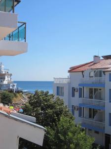 a view of the ocean from a building at The House Next to the Beach in Sozopol
