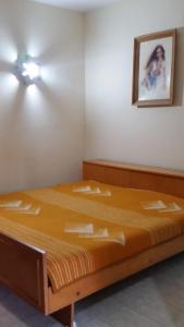 a bedroom with a wooden bed in a room at Guesthouse Ada in Bar