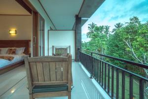 A balcony or terrace at Gita Maha Ubud Hotel by Mahaputra-CHSE Certified