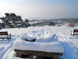 冬のFerienwohnungen Insel Hiddensee RUの様子