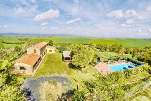 an aerial view of an estate with a swimming pool at Il Canneto Di Pomaia in Pomaia