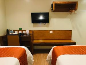 TV a/nebo společenská místnost v ubytování Coron Soleil Express Hotel