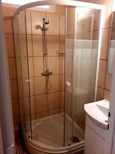 Ванная комната в Centrum apartman +6 фотографий