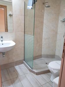 Koupelna v ubytování Hotel Miramare