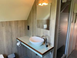 Koupelna v ubytování B&B Decoster