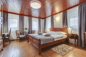 Katil atau katil-katil dalam bilik di Lake Bled Holiday Home