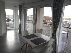 Rõdu või terrass majutusasutuses Appartement Hareter