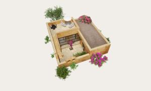 a rendering of a house with a attic at Mellieha Holiday Centre in Mellieħa