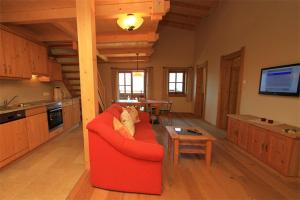 Kuchyň nebo kuchyňský kout v ubytování Ferienhaus Loderbichl