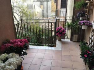 Balkón nebo terasa v ubytování B&B Fleurs