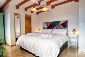 Giường trong phòng chung tại Casa las Torres B&B