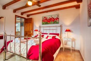 Giường trong phòng chung tại Casa las Torres B&B