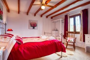 Giường trong phòng chung tại Casa las Torres B&B