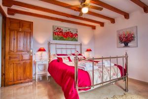 Giường trong phòng chung tại Casa las Torres B&B