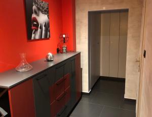 Kuchyňa alebo kuchynka v ubytovaní Apartament GREY