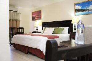 Cama o camas de una habitación en Hotel Partenon Beach & Resort