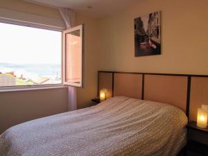 Postel nebo postele na pokoji v ubytování Apartamento en centro de Fisterra