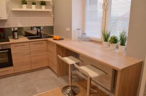 Kuchyňa alebo kuchynka v ubytovaní Apartament SZTOKHOLM