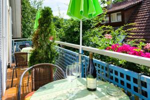 Balkón nebo terasa v ubytování Hotel-Bio Gasthaus Am Felsenkeller
