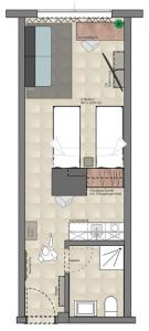 Půdorys ubytování TT Aparthotel Neuhofen