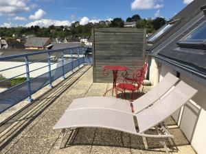 Balkón nebo terasa v ubytování Kerocéan appartement vue sur mer