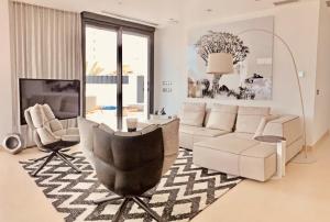Гостиная зона в Luxuriöses Apartment in Benidorm mit Pool