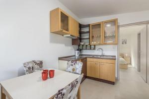 Kuchyň nebo kuchyňský kout v ubytování Holiday Home Jakob
