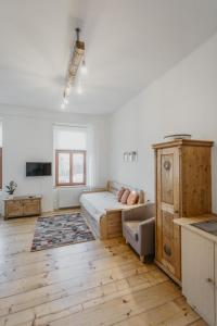Postel nebo postele na pokoji v ubytování Apartmán 3, Suvorovova 158