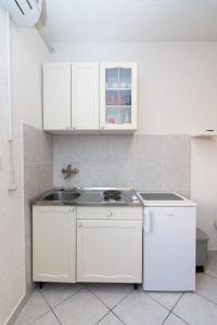 A kitchen or kitchenette at Apartments Luka