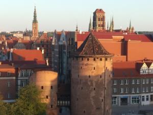 Výhľad na mesto Gdansk alebo výhľad na mesto priamo z apartmánu