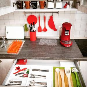 Kuchyňa alebo kuchynka v ubytovaní CENTRAL Marienbad Apartaments
