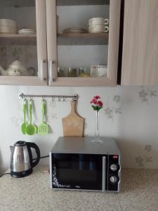 Η κουζίνα ή μικρή κουζίνα στο Apartamenty Kirova 32-132
