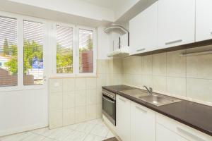 Kuchyň nebo kuchyňský kout v ubytování Apartments Vesna