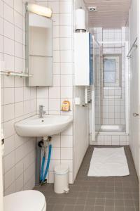 
Salle de bains dans l'établissement Gästezimmer Plänke
