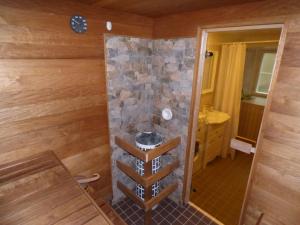 Koupelna v ubytování Romantic suite with sauna, free parking