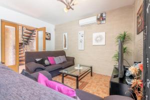 Posezení v ubytování Chalet adosado con piscina
