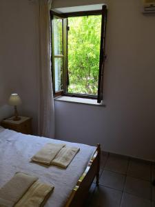 Postel nebo postele na pokoji v ubytování Spanos House