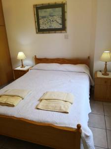 Postel nebo postele na pokoji v ubytování Spanos House