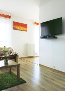 TV a/nebo společenská místnost v ubytování Apartamenty 3 kolory