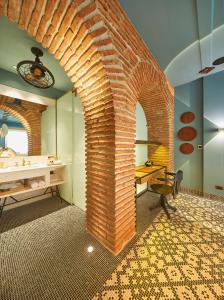 Een zitgedeelte bij Hotel Boutique Casona del Colegio