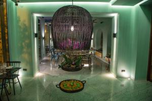 Een zitgedeelte bij Hotel Boutique Casona del Colegio