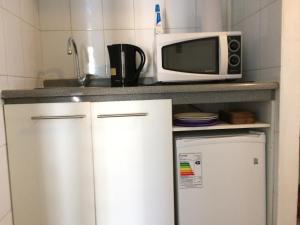 Η κουζίνα ή μικρή κουζίνα στο Hospedaje Amunátegui