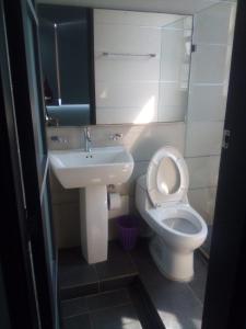 Koupelna v ubytování Hotel Hernández CTG