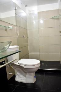 Koupelna v ubytování Hotel Hernández CTG